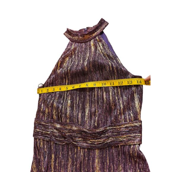 Monique Lhuillier purple and gold gown
 - Size - Picture 6 of 16